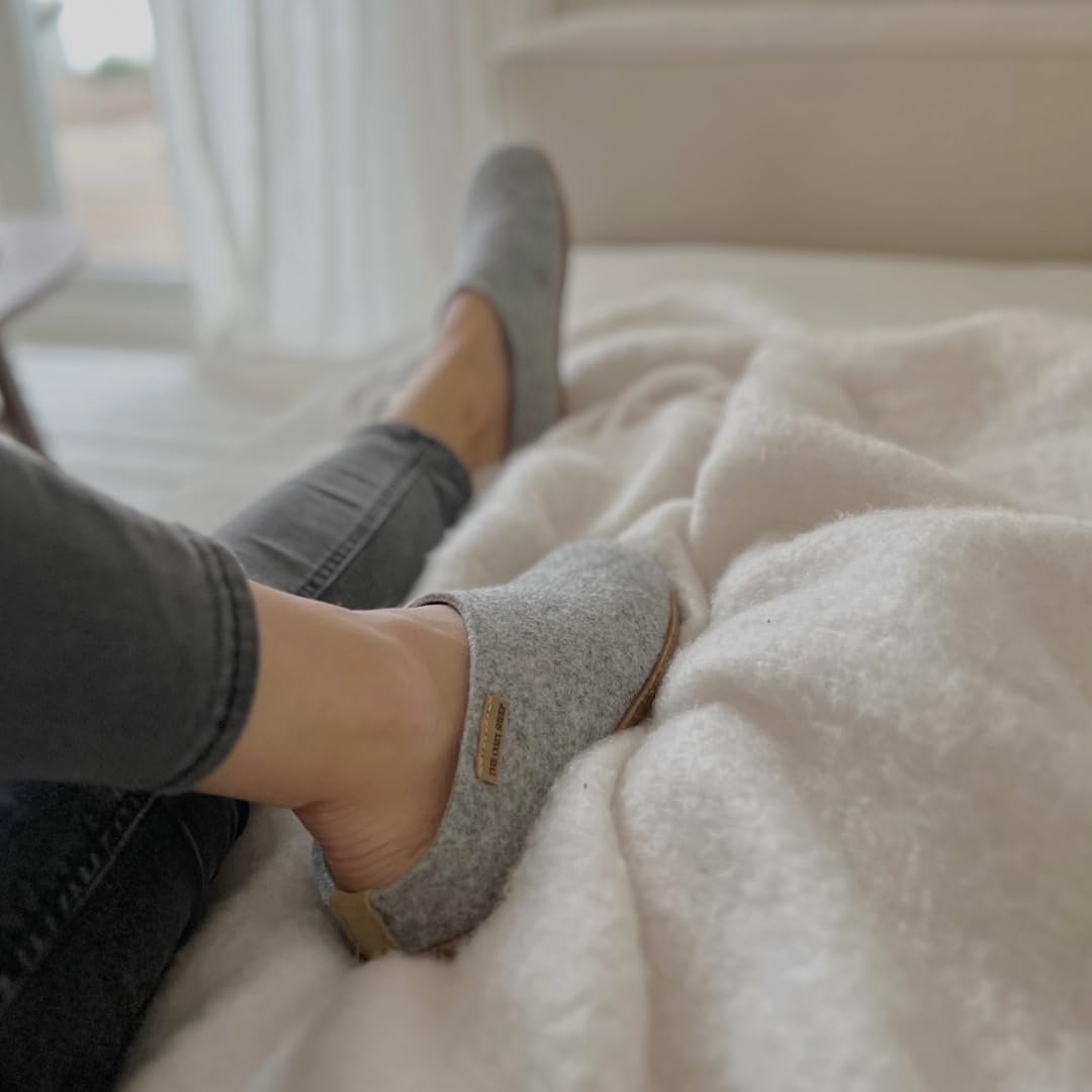 Thumbnail 5 de THE COZY SHEEP: Pantofole in feltro con suola in pelle per uomo e donna
