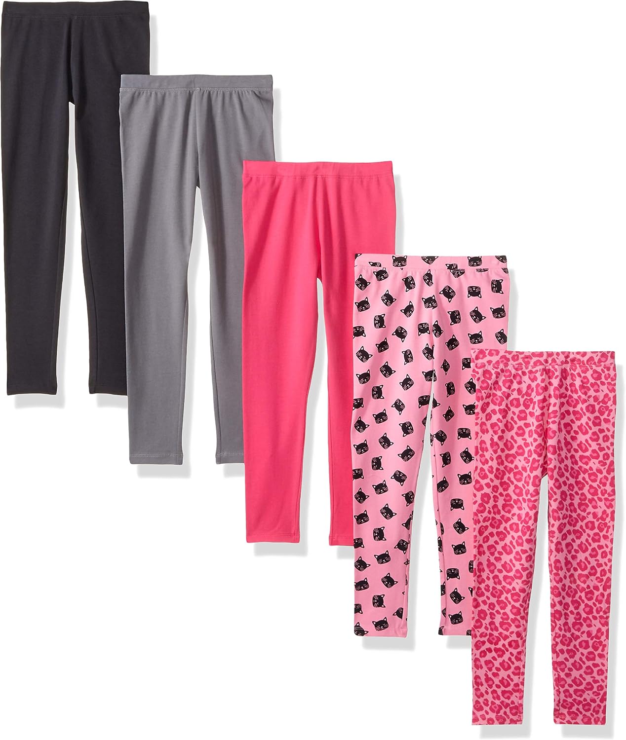 Detalle de Amazon Essentials Bambine e Ragazze Leggings a vita media in maglia di cotone