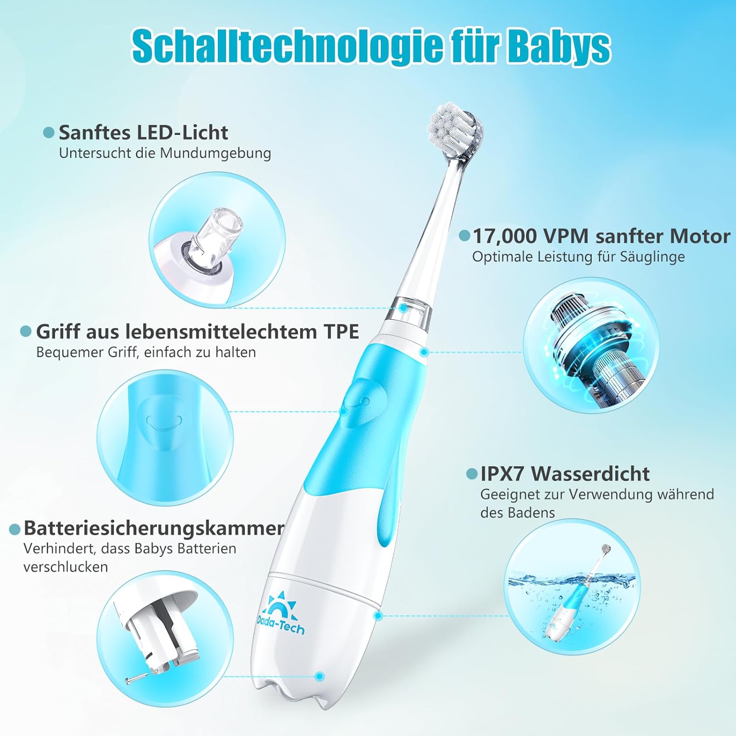 Detalle 2 de Elektrische Zahnbürste Kinder 17.000 VPM