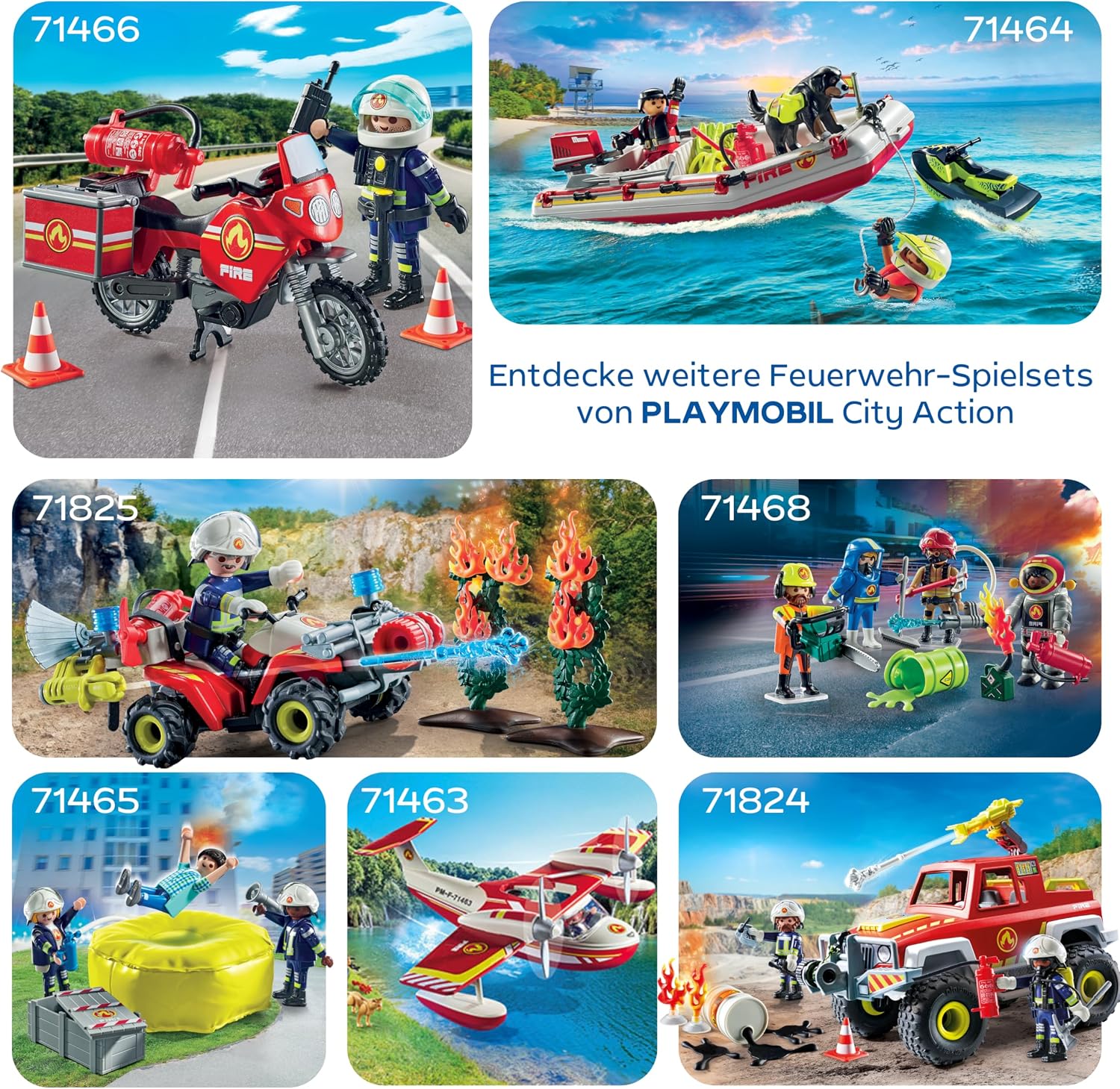 Thumbnail 6 de PLAYMOBIL City Action 9464 Feuerwehr-Rüstfahrzeug mit Licht und Sound – 138-teiliges Set ab 5 Jahren