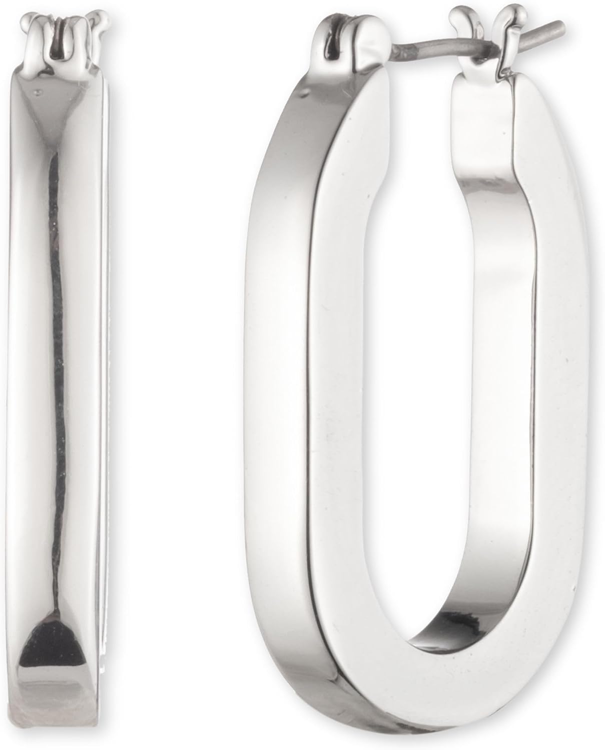 Thumbnail 1 de Karl Lagerfeld Paris Hoop Earrings Rhodium-Plated