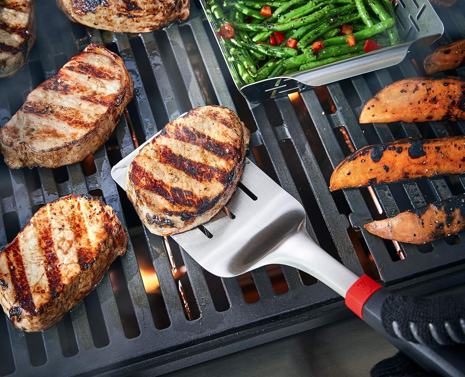 Thumbnail 4 de Weber Grillset Zweiteilig: Grillzange und Wender mit komfortablen Griffen – spülmaschinenfest