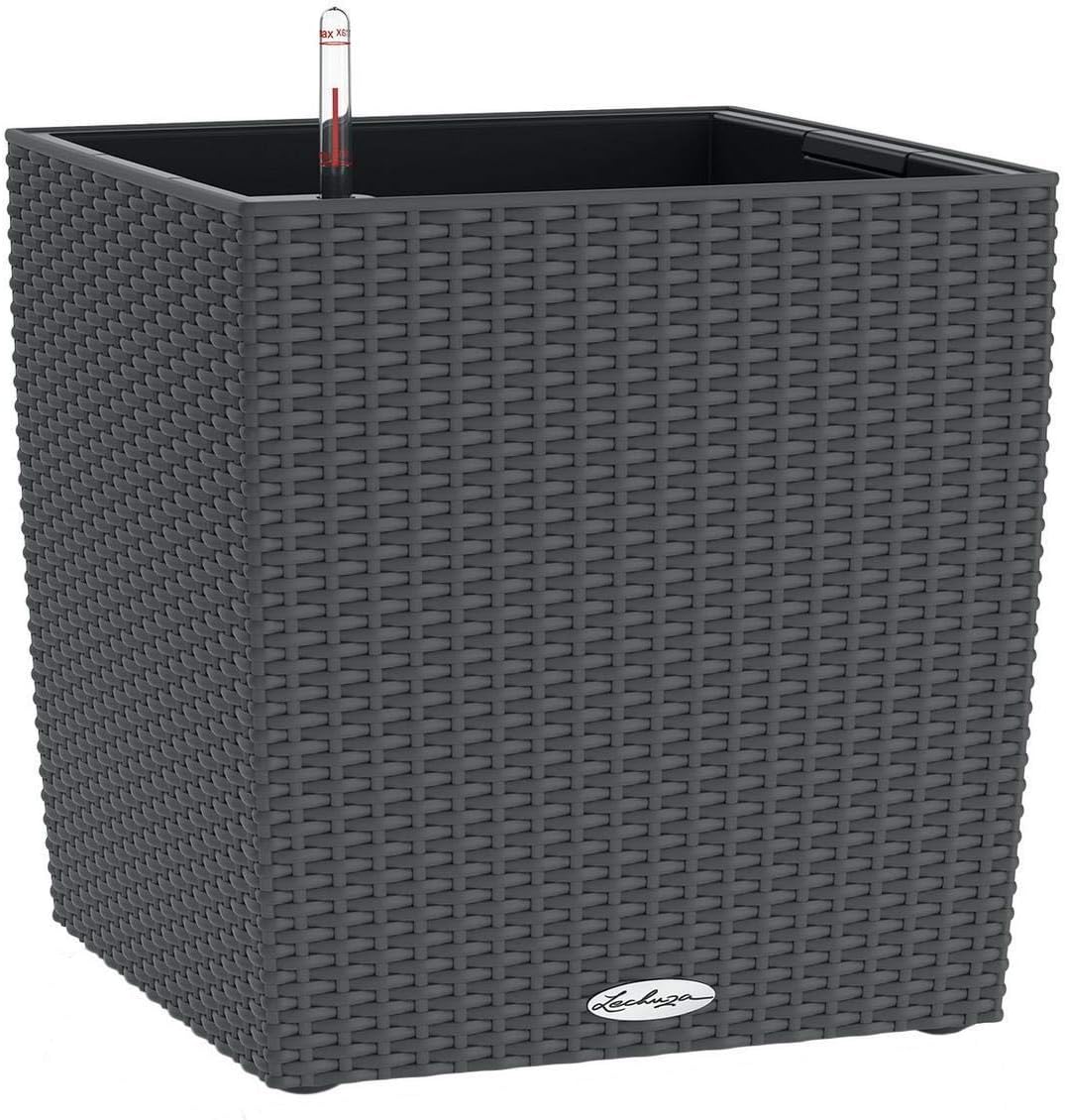 Detalle de Lechuza CUBE Cottage 40 granito vaso irrigazione