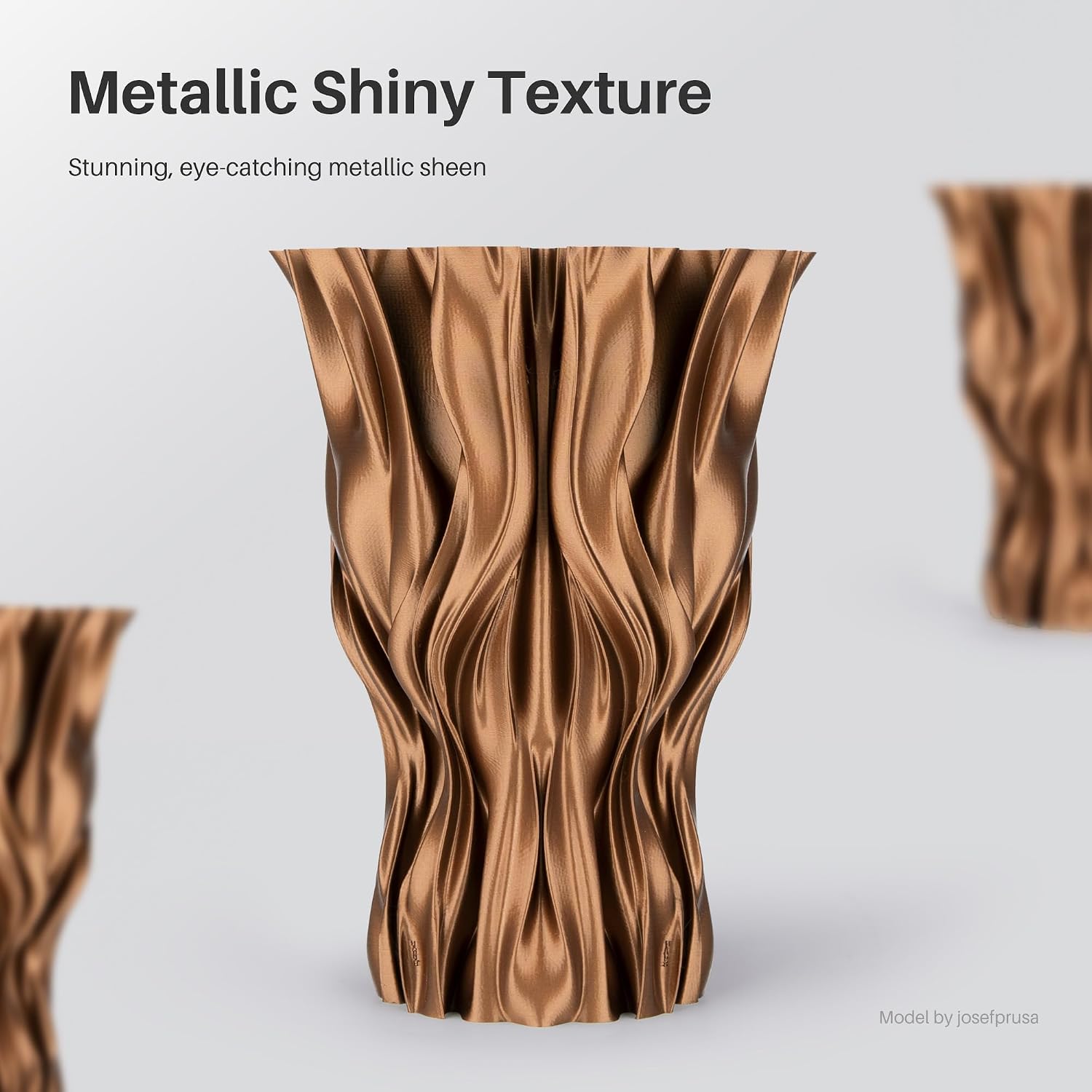 Detalle de ELEGOO Metal PLA Filament 1.75mm Copper (1kg) – Metallic shiny, metal-filled look for most FDM printers