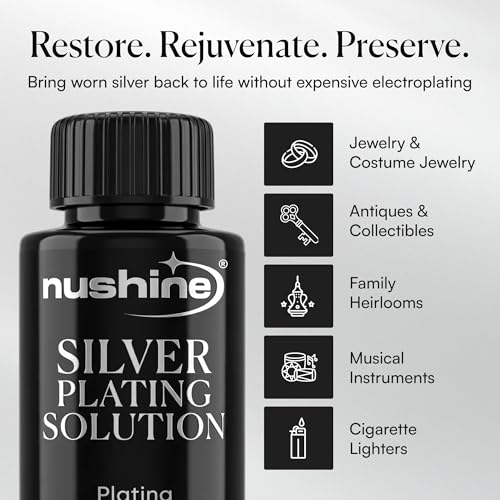 Detalle de Nushine Silver Plating Solution 50ml for Jewellery Repair