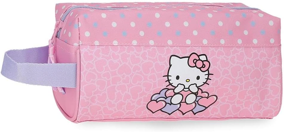Detalle de Hello Kitty Hearts & Dots estuche 22 cm