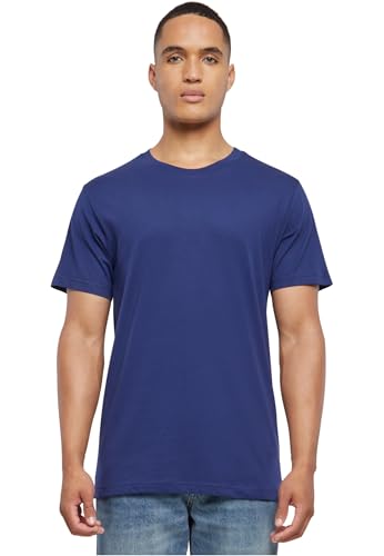 Detalle de Build Your Brand T-Shirt Round Neck Camiseta para Hombre – light navy, XL