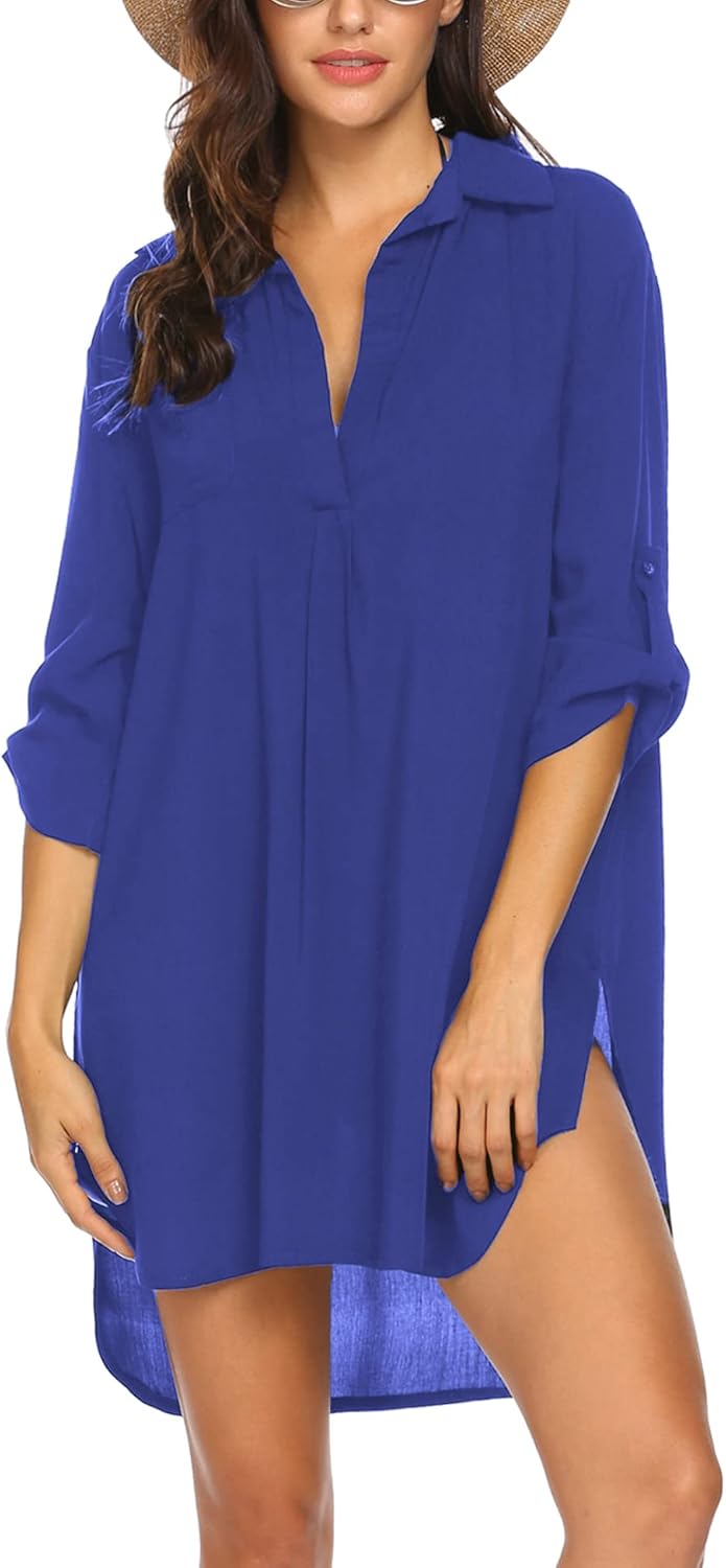 UNibelle Vestito da Spiaggia: Copricostume, Poncho Estivo e Maglietta Leggera