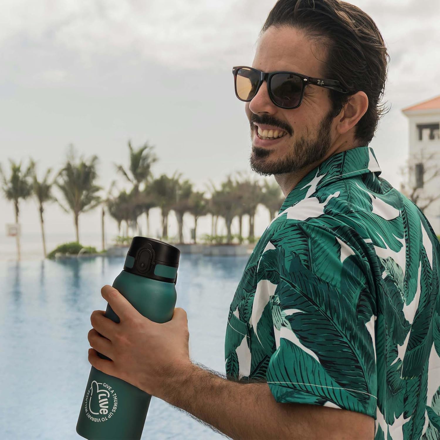 Thumbnail 6 de UZSPACE Stainless Steel Water Bottle 1L (970ml) – Double-Walled, Leakproof & Cold/Hot Insulated