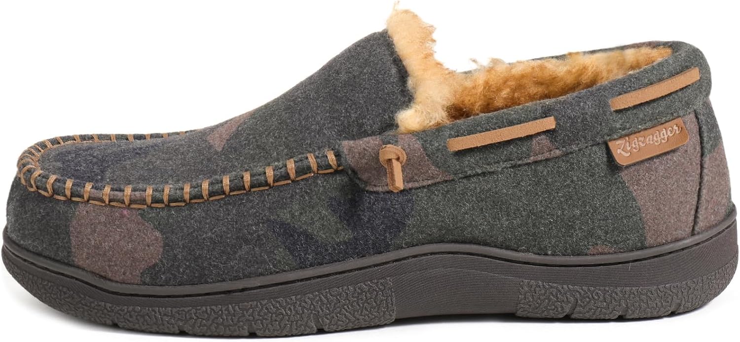 Detalle de Zigzagger Men's Moccasin Slippers