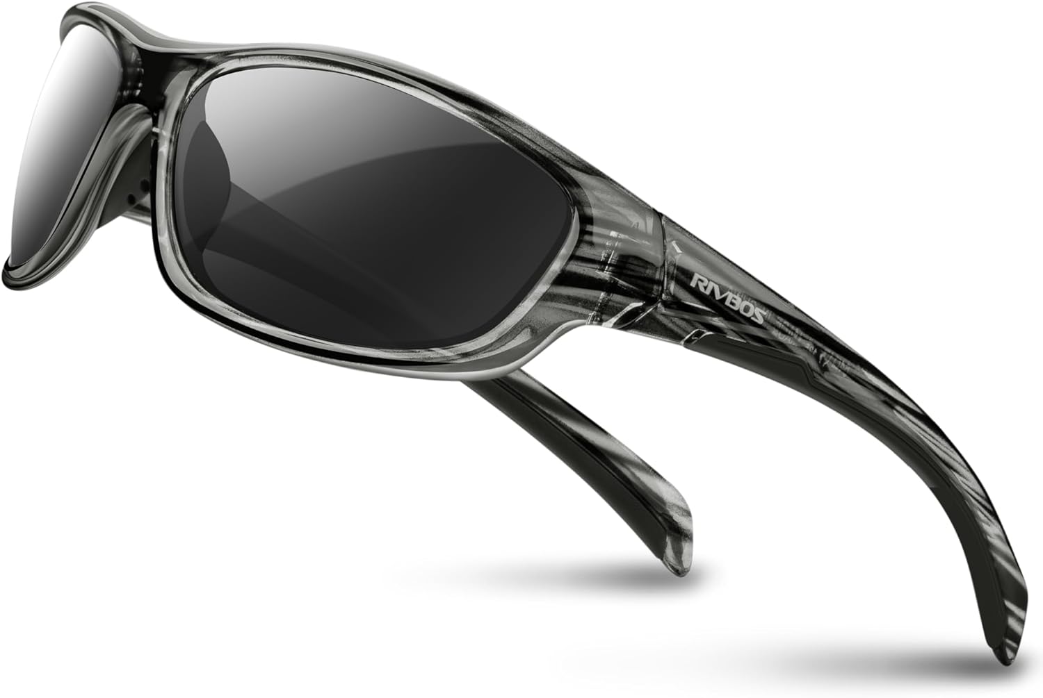 Detalle de RIVBOS RB832 Sonnenbrille – Polarisierte TR90 Sportbrille für Damen und Herren, UV400, ultraleicht