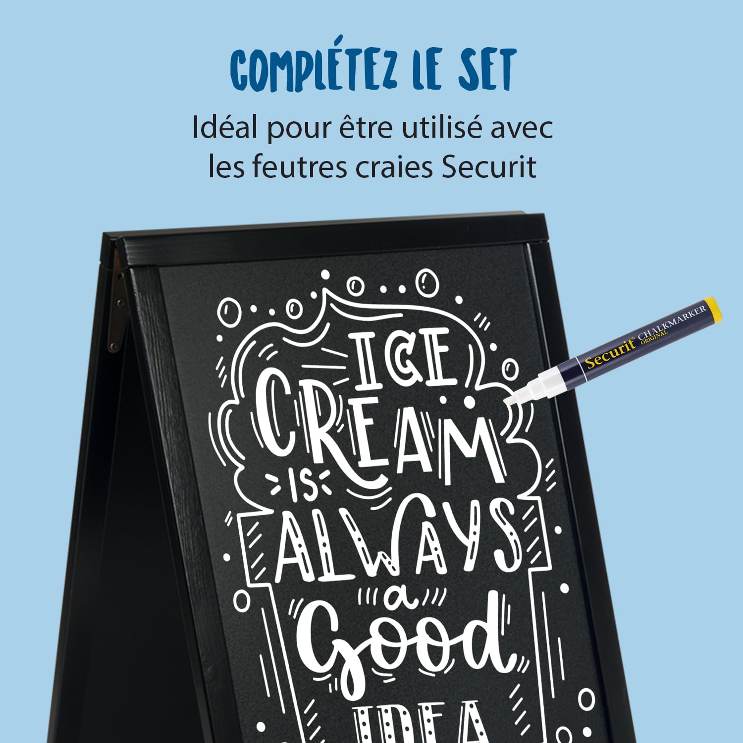 Thumbnail 4 de SECURIT Woody Tableau 55 x 85 cm 🪧