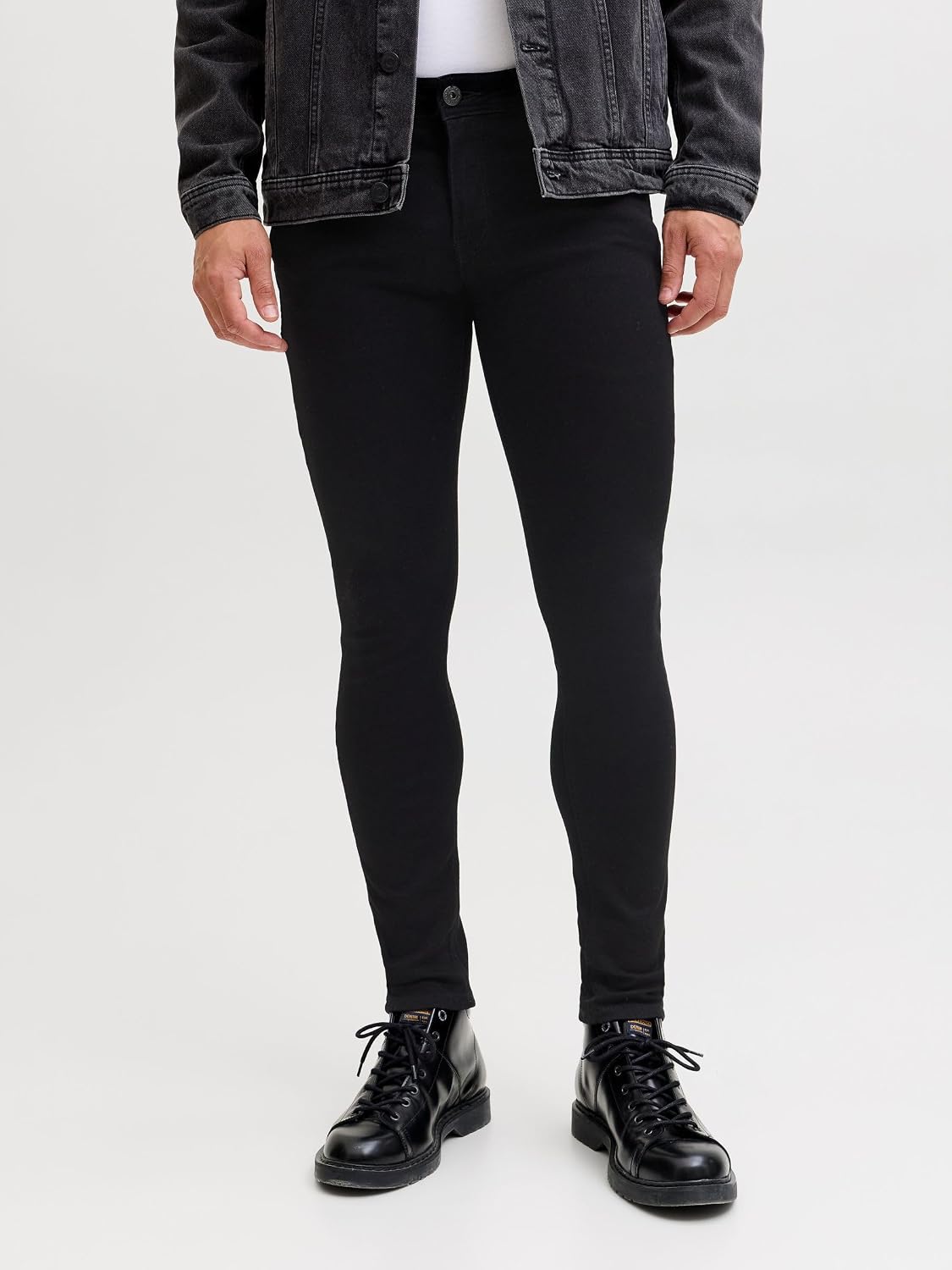 Thumbnail 1 de JACK & JONES Liam, męskie jeansy Skinny Fit, czarny denim, 5 kieszeni