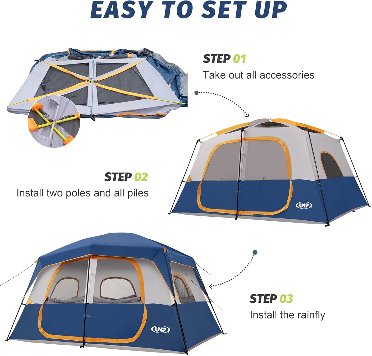 Detalle de UNP Cabin Tent, 8-Person
