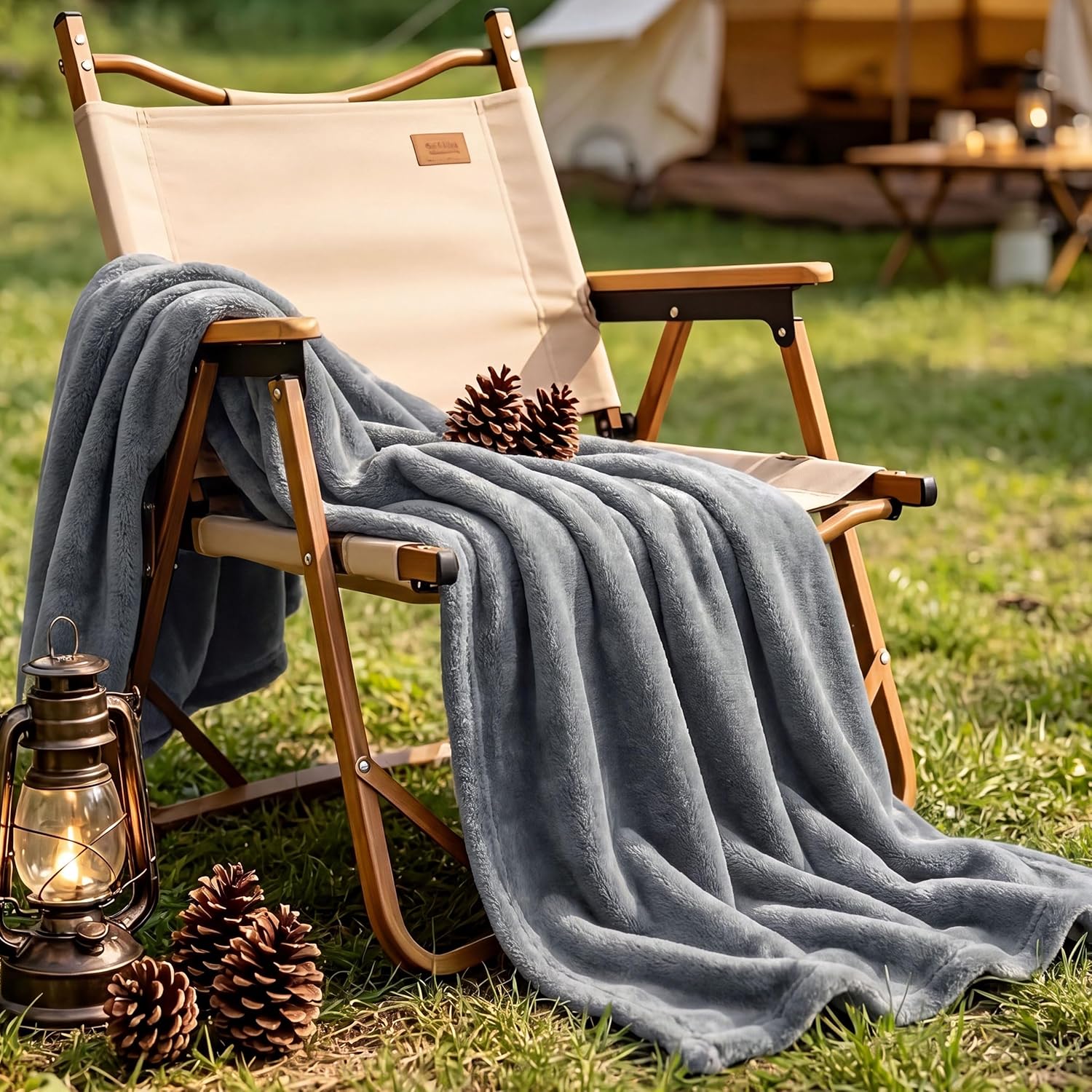 Thumbnail 2 de Bedsure Fleece Throw Blanket for Bed (Silver Grey) – 150x200 cm