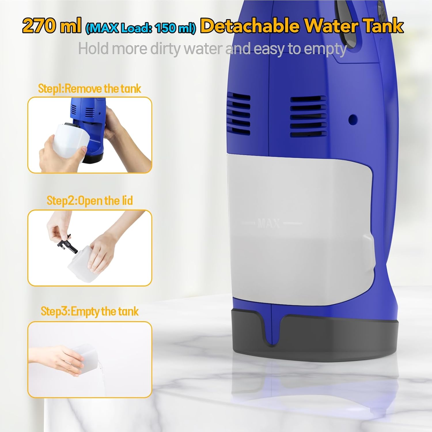 Thumbnail 4 de Eave Window Vac Kit: Upgraded Cordless Window Vacuum with 17cm & 28cm Nozzles