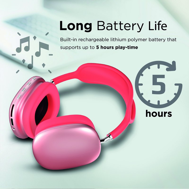 Thumbnail 1 de Promate AirBeat Auriculares inalámbricos rosa