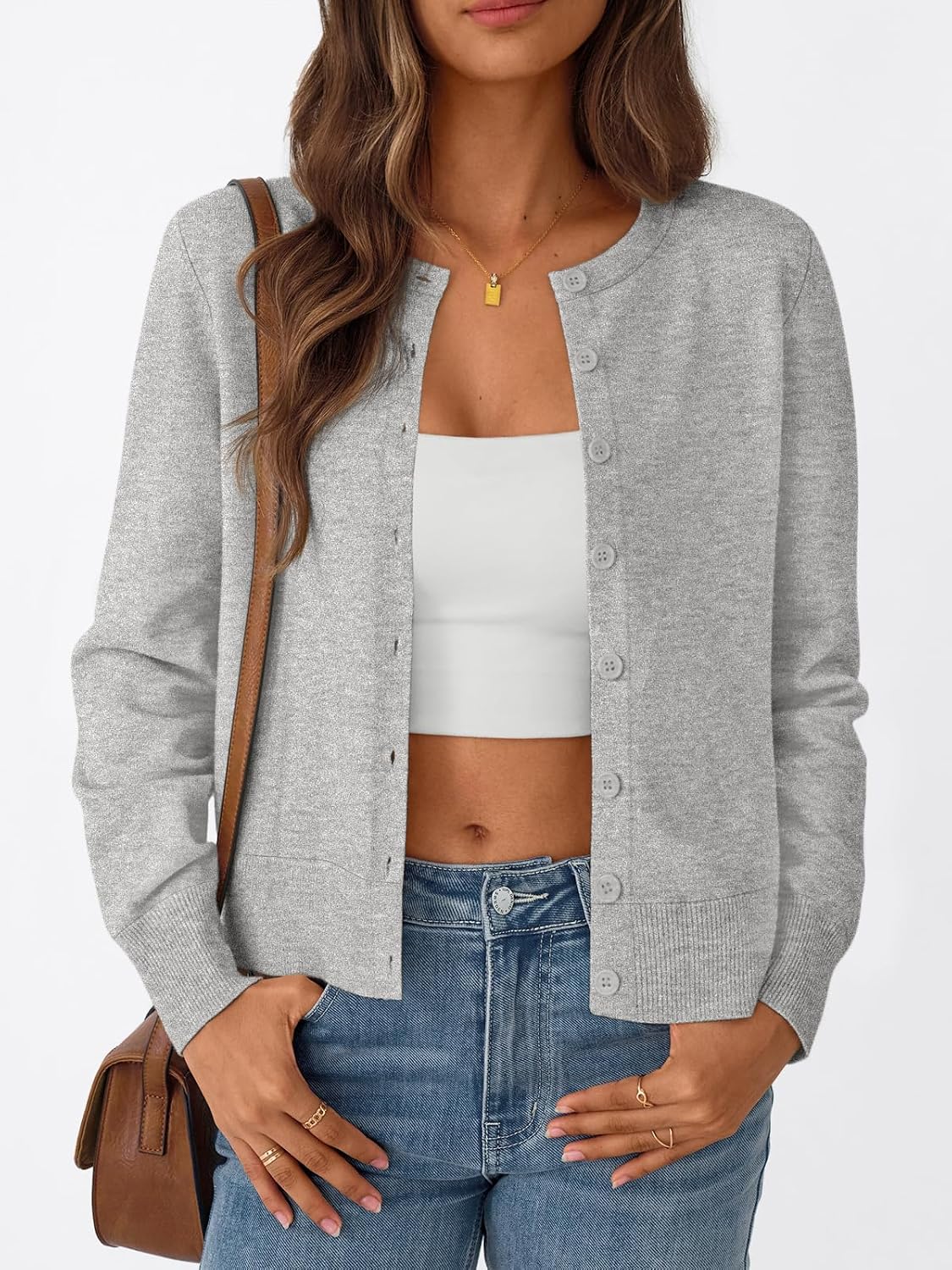 Detalle 2 de Trendy Queen Lightweight Cardigan Sweater for Women 2026