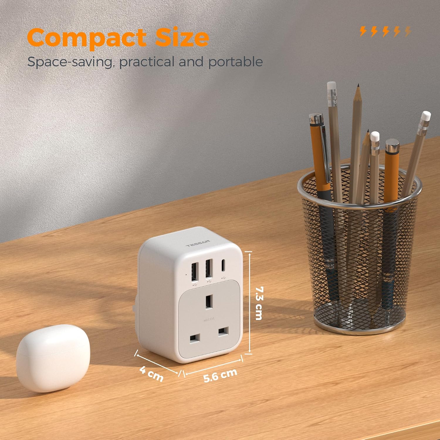 Detalle de TESSAN USB C plug adapter, 15W
