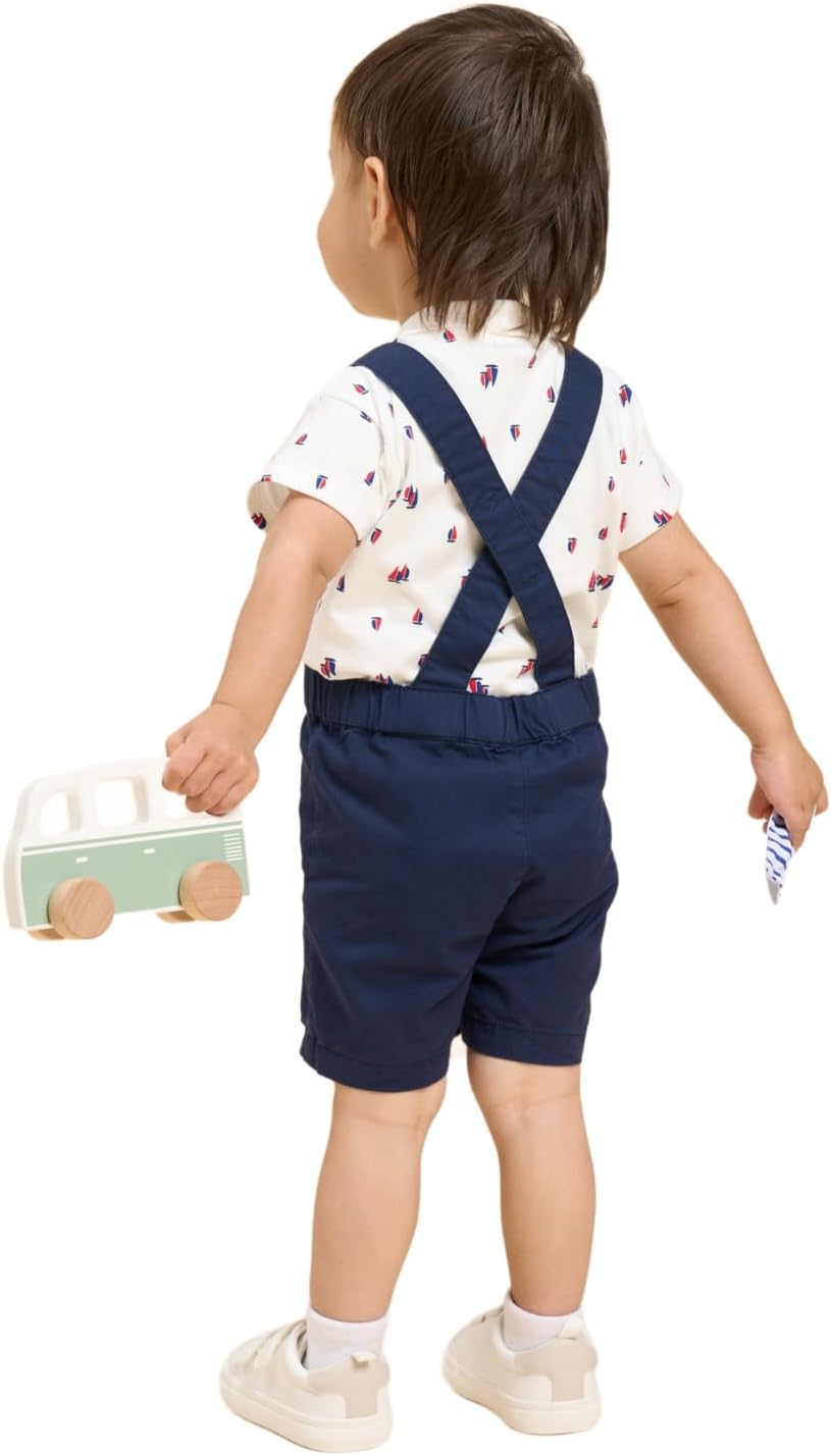 Thumbnail 5 de Petit Bateau Salopette Courte Bébé garçon : simplicité et qualité durables