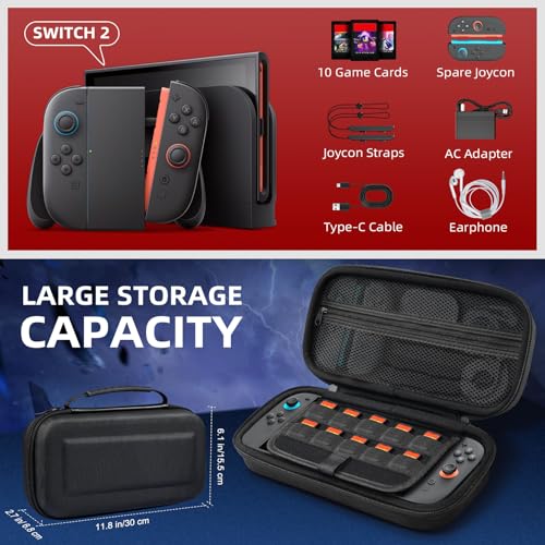 Thumbnail 2 de TiMOVO Pochette Housse pour Nintendo Switch 2 (2025) – Noir