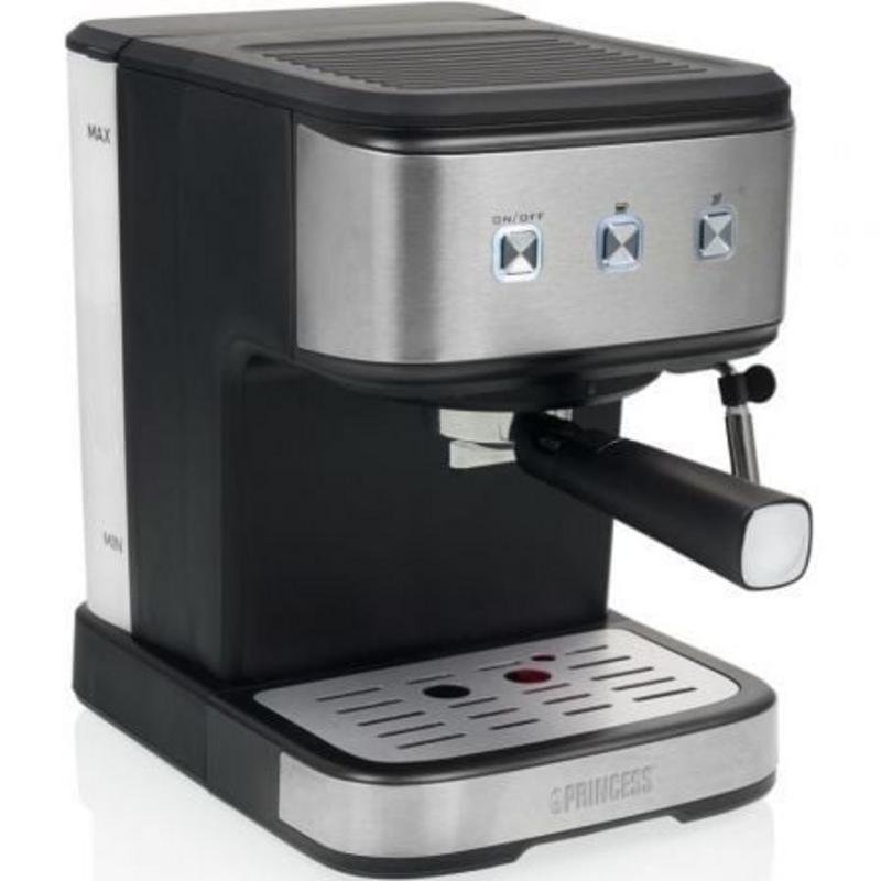 Detalle 2 de Princess 249441 Cafetera espresso semiautomática: 20 bares, 1,5 L, cápsula y molido