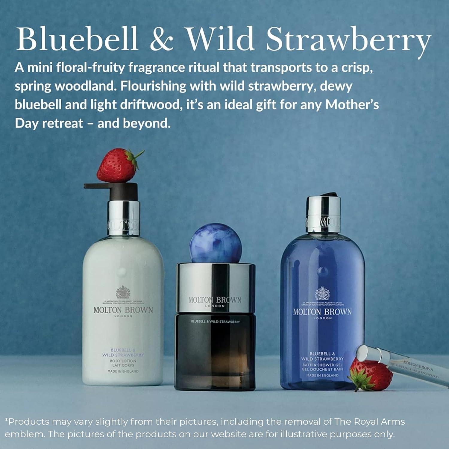 Thumbnail 4 de Molton Brown Bluebell & Wild Strawberry Bath & Shower Gel 300 ml