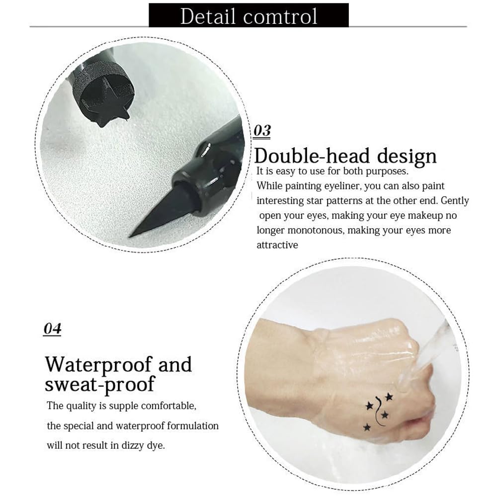 Detalle 1 de 5-teiliges Eyeliner-Set mit Stempel