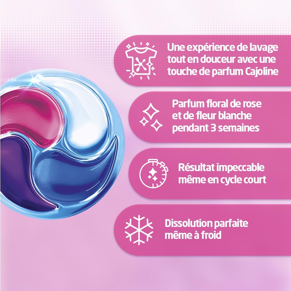 Thumbnail 3 de Skip - Capsules Lessive Ultimate 4en1 Touche de Cajoline : parfum long lasting pour linge propre et doux