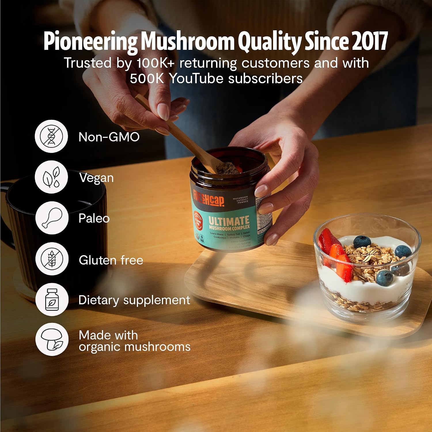 Thumbnail 6 de FreshCap Mushroom Powder 60 Servings