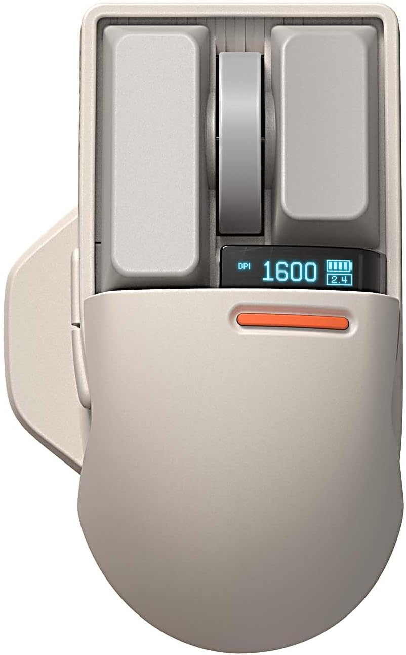 Detalle de LOFREE kabellose Bluetooth-Maus mit OLED-Display & 4.000 DPI (Mac & Windows)