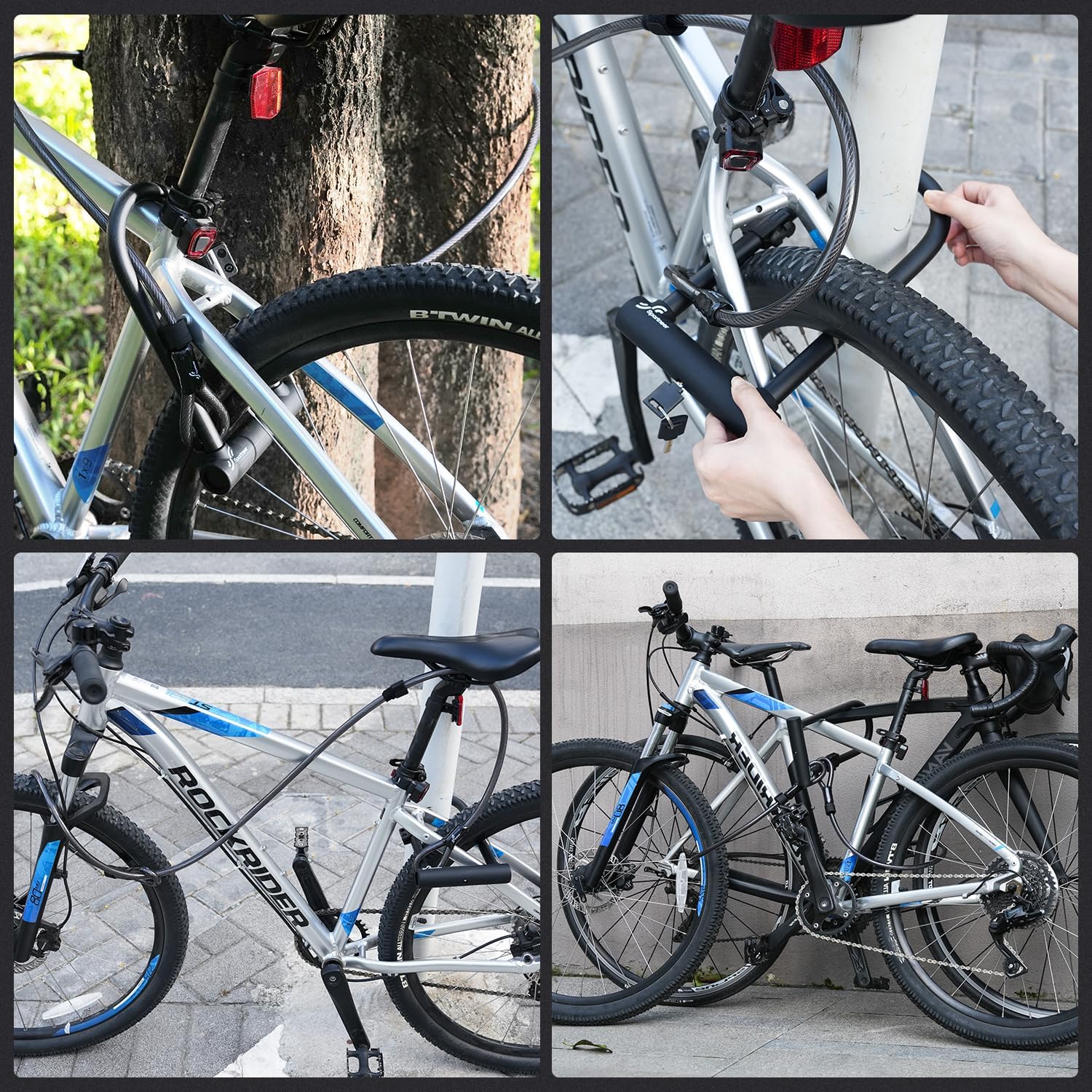 Detalle 2 de Sportneer Bike Lock 18mm Heavy Duty U-Lock
