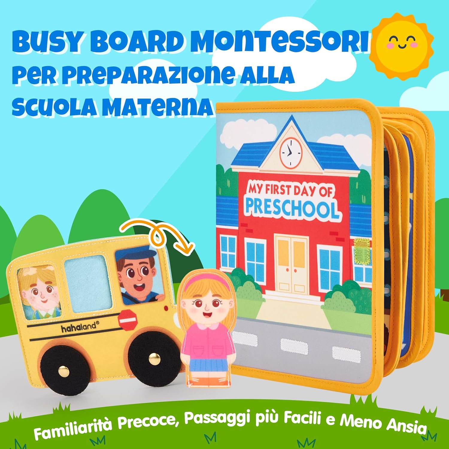 Thumbnail 1 de Libro Montessori Busy Board 1 anno 22 attività