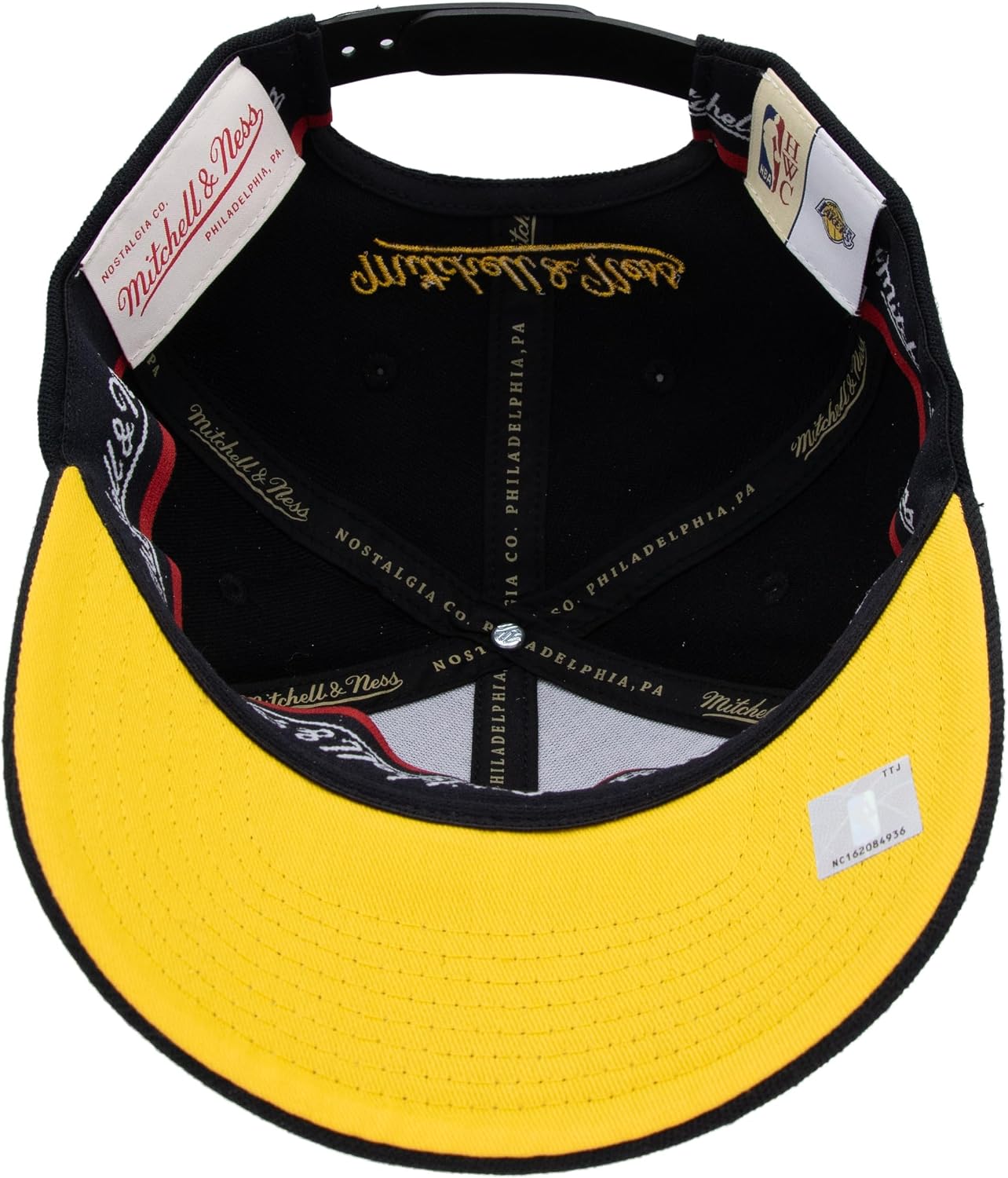 Detalle 2 de Mitchell & Ness HWC Cappellino Lakers nero Taglia unica