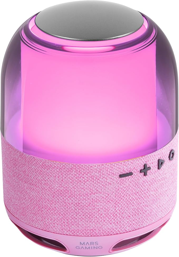 Detalle de Mars Gaming MS-Flow Altavoz Bluetooth 15W RGB Rosa 🔊