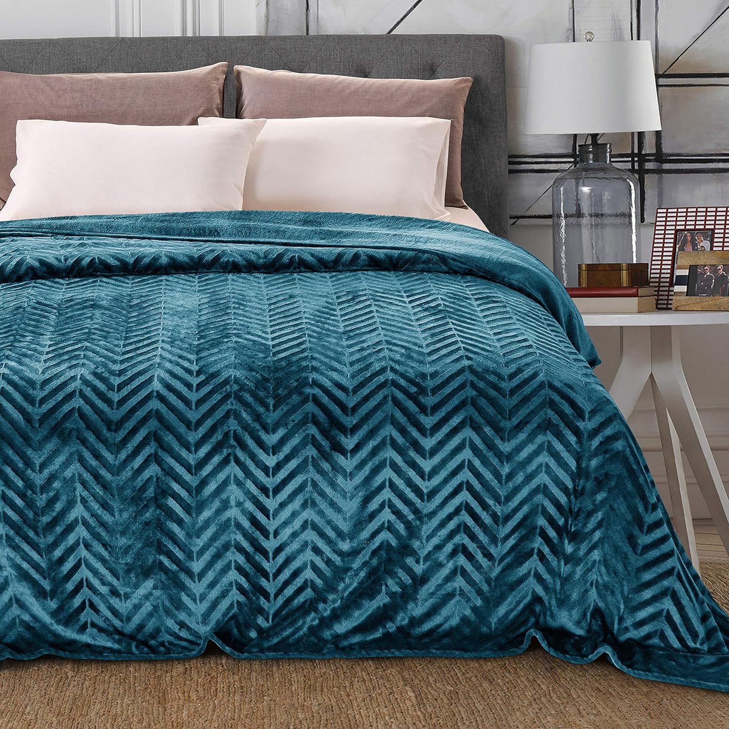Thumbnail 6 de Whale Flotilla Flannel Fleece Twin Blanket 60x80