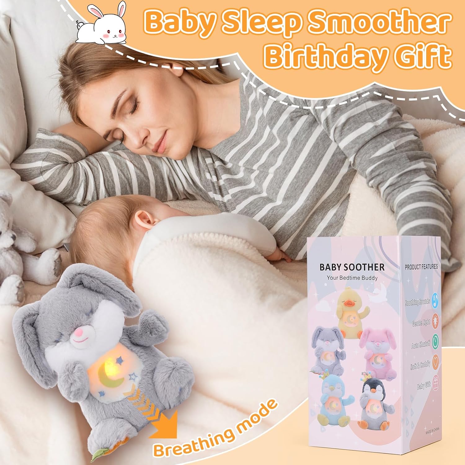 Detalle de seOSTO Soothing Bunny Teddy 15 mins breathing