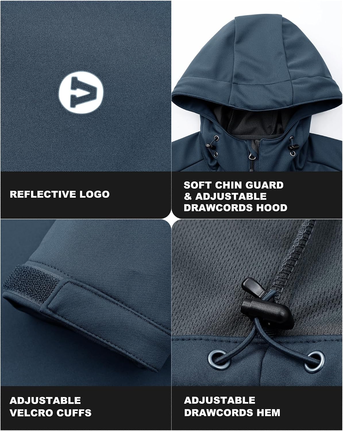 Detalle de Outdoor Ventures Damen Softshelljacke – wasserdicht, winddicht und flexibel für Übergangszeiten