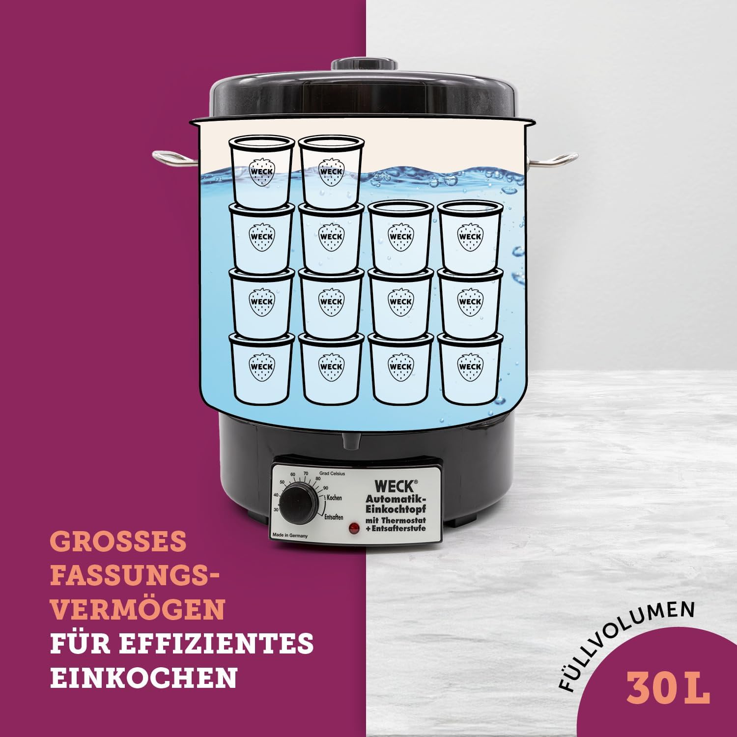 Thumbnail 5 de WECK Einkochautomat WAT24-A Edelstahl