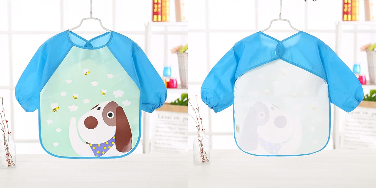 Thumbnail 4 de Set Baby-Lätzchen mit Ärmeln (wasserdicht, lang) – 5-teilig für Babys & Kleinkinder