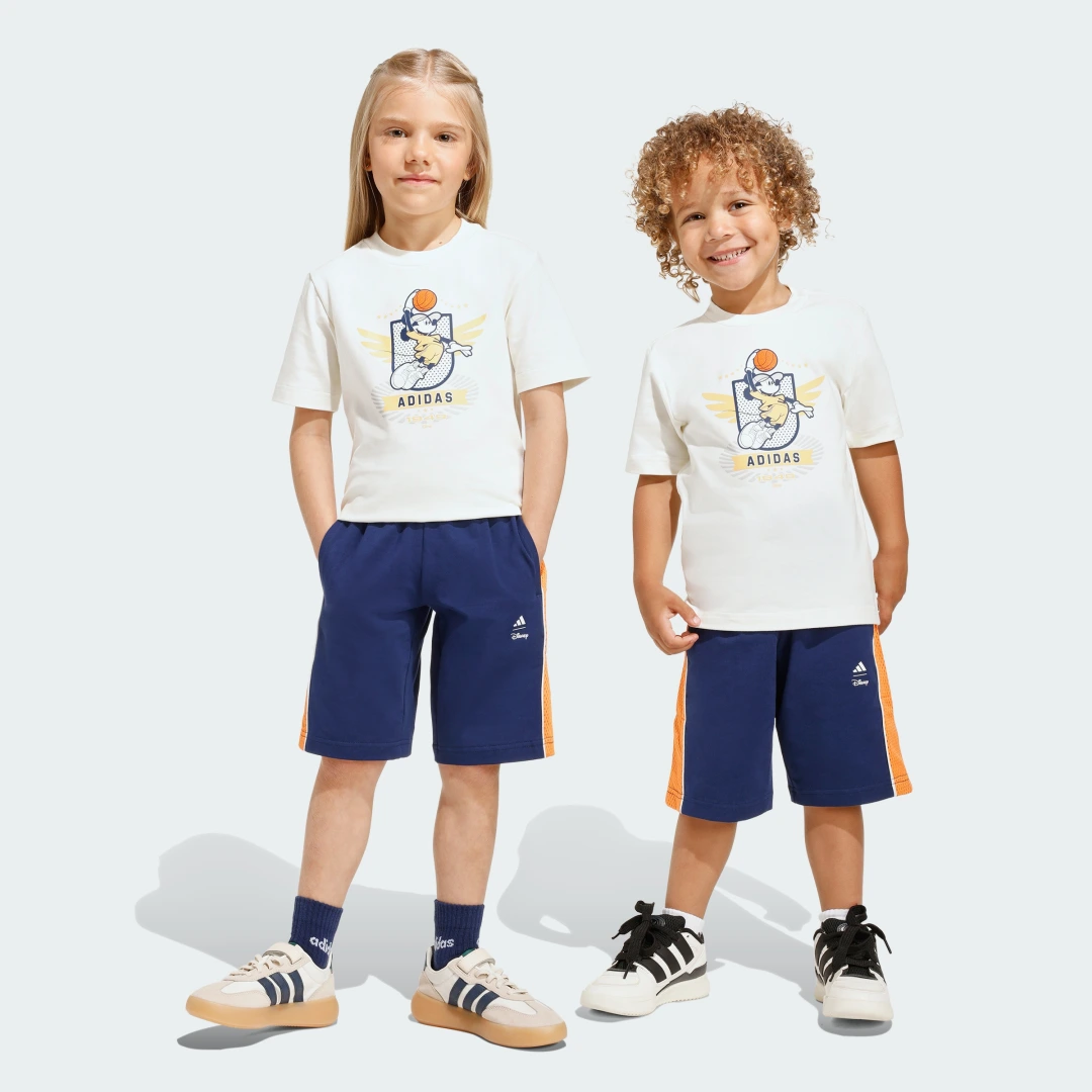 Detalle de Conjunto con camiseta Adidas Disney Mickey Mouse – Blanco