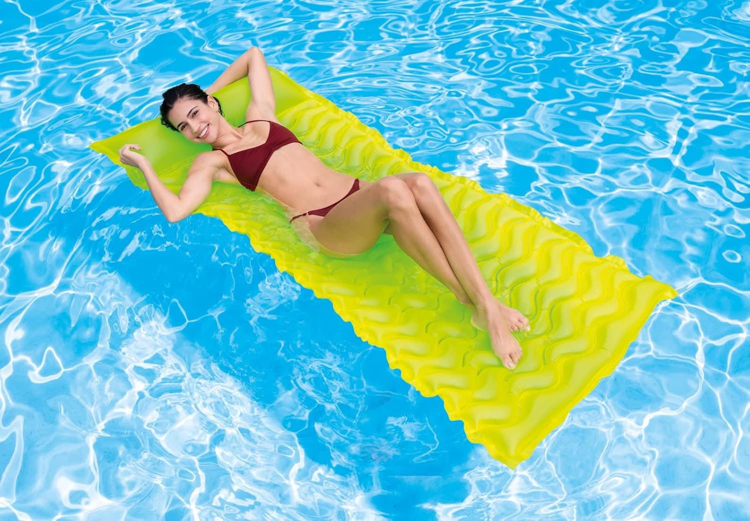 Thumbnail 6 de Intex Tote-n-Float Wave Mats – Luftmatratze 229 x 86 cm, Farblich sortiert (58807EU)