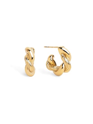 Detalle de SINGULARU Pendientes Aro Mini Twist Rope 16,8 mm