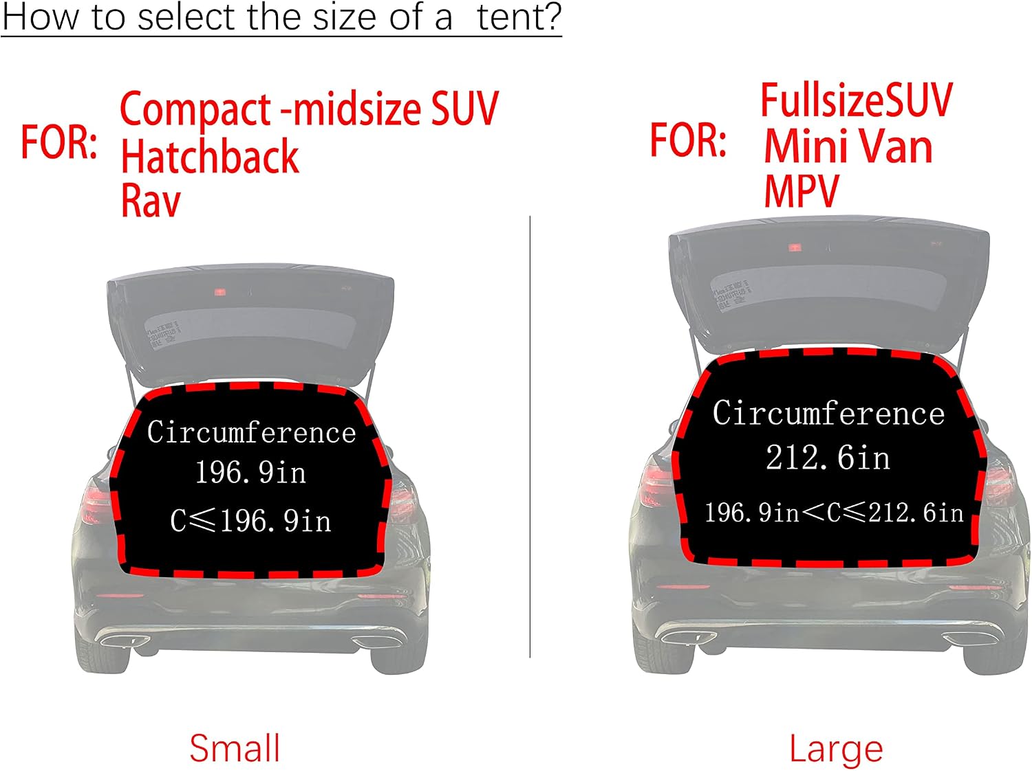 Thumbnail 4 de HASIKA SUV Tailgate Tent: 2-Person Car Camping Awning (Yellow)