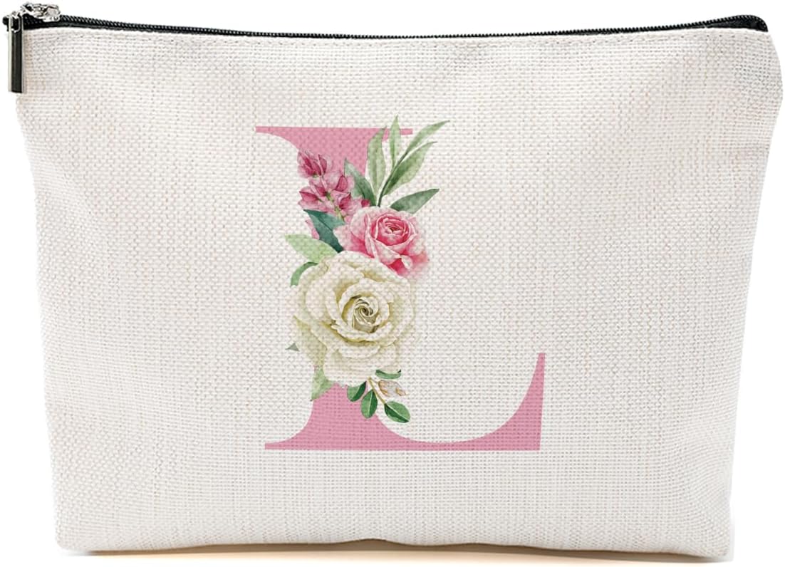 Detalle de Monogram Makeup Bag, Initial L
