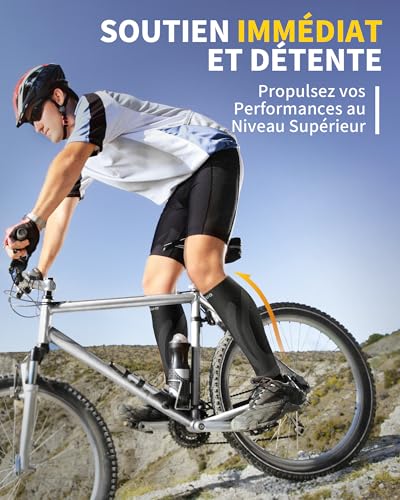Thumbnail 3 de CAMBIVO 2 Paires Manchon Compression Mollet – Bas de Contention pour Sport et Physique