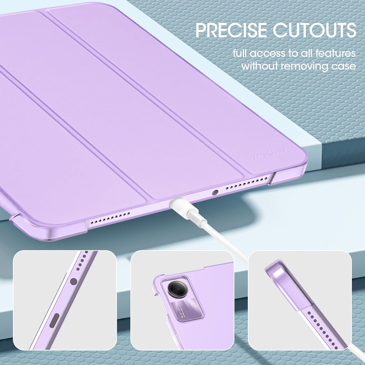 Thumbnail 4 de ProCase Hülle Redmi Pad SE 11 Zoll dünn lila