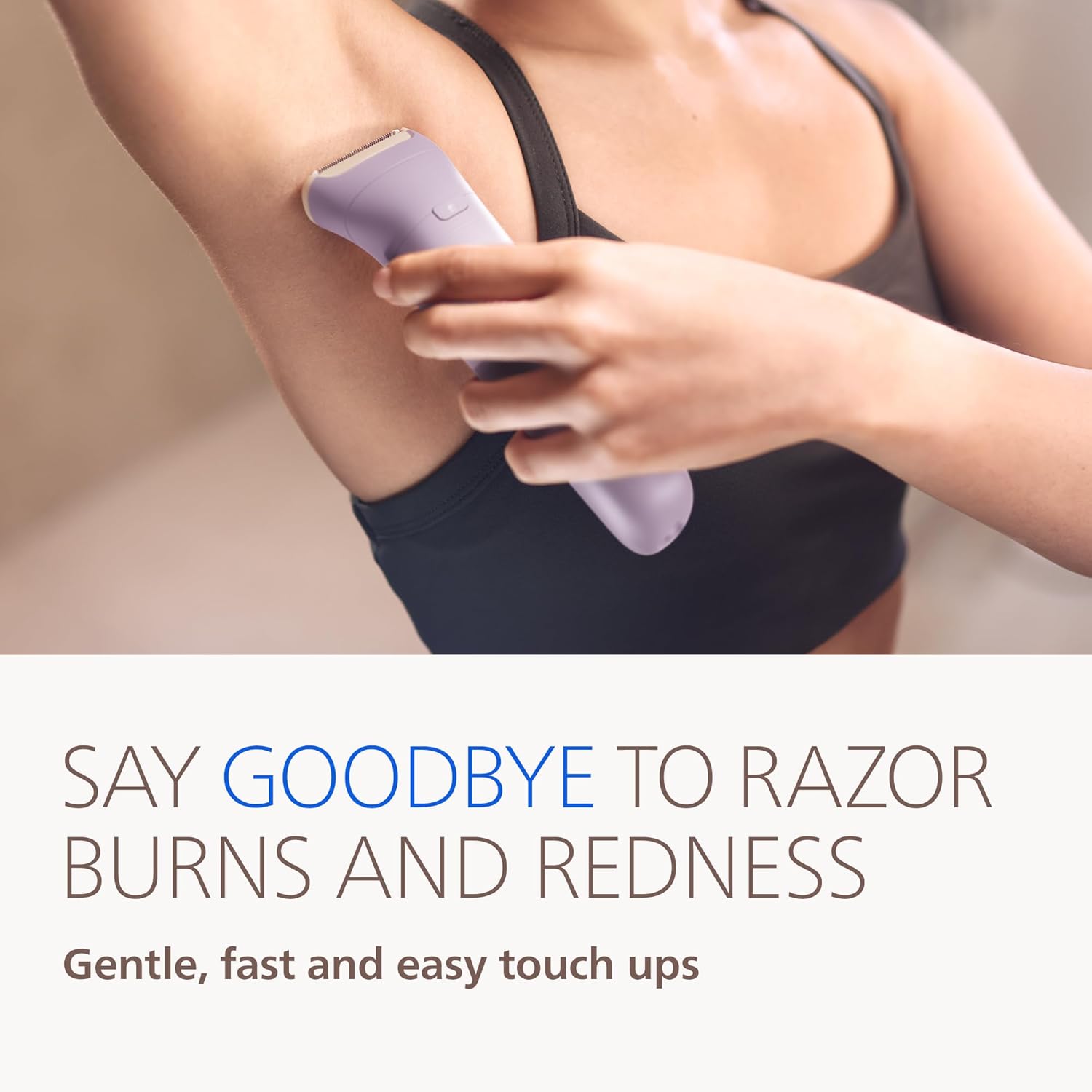 Detalle 2 de Philips Epilator Series 9000 BRE728/00: Cordless Wet & Dry, ProGuide, 60-Min Runtime