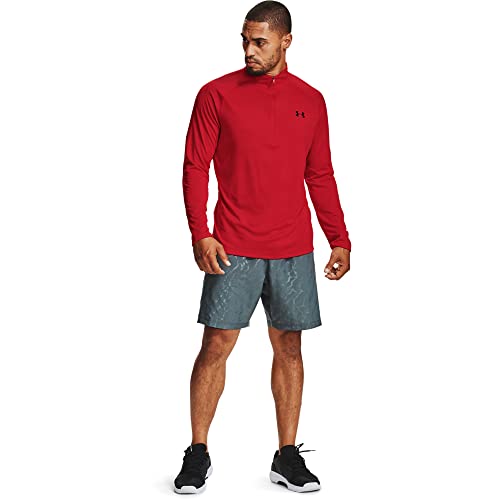 Detalle de Under Armour Tech 2.0 Half-Zip-Trainingsshirt für Herren, Rot, XXL