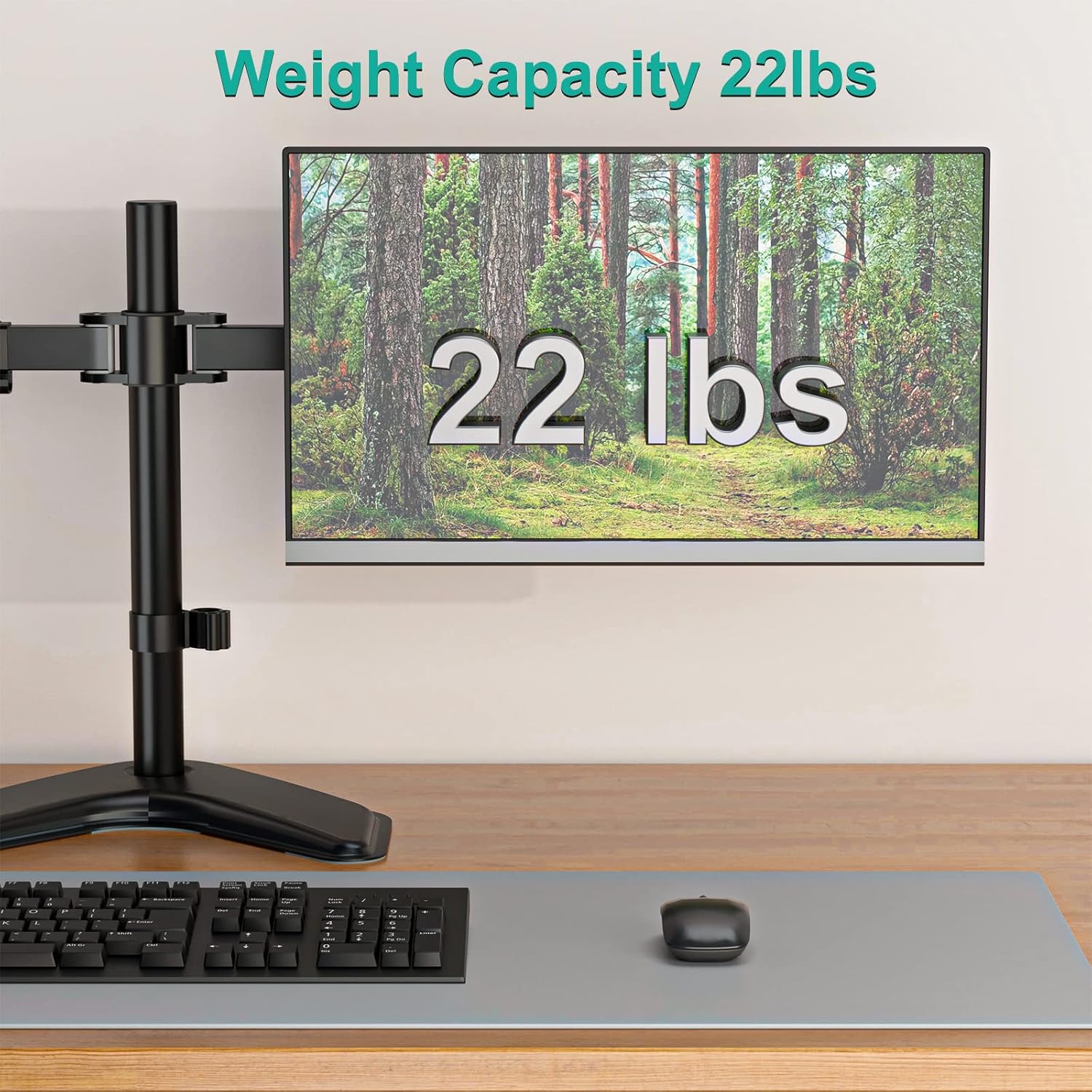 Thumbnail 6 de WALI MF002 Dual Monitor Stand 27in